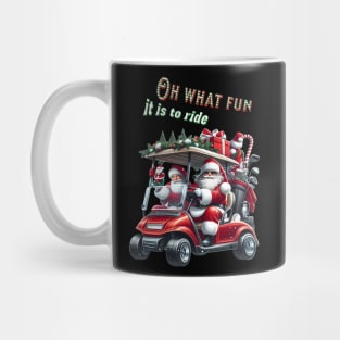 Christmas Santa Golf Cart Mug